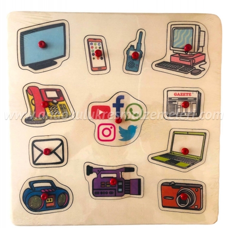 Haberleşme Aletleri Puzzle Kuplu