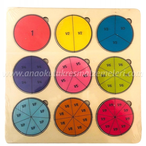 Kesirler Puzzle (33*33 cm)