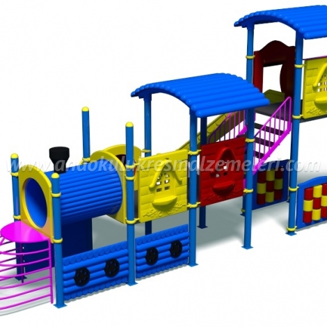 Çocuk Oyun Parkı Tren Temalı 