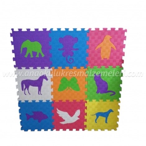 Hayvanlar Tatami Zemin Kaplama (100x100x13mm)